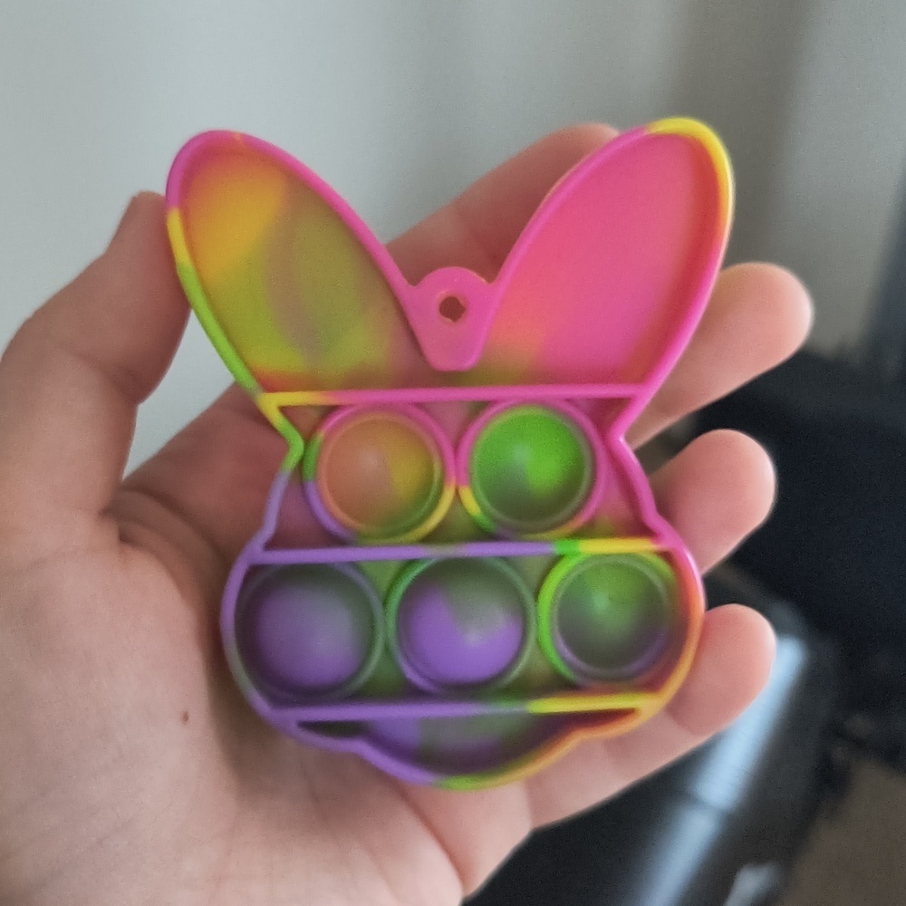 Colorful Bunny Pop It Fidget Toy